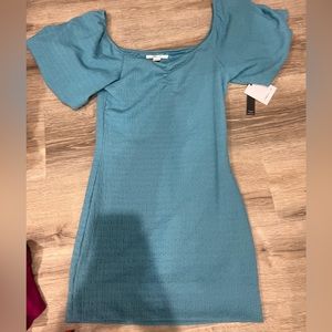 O’Neil teal mini dress NWT
